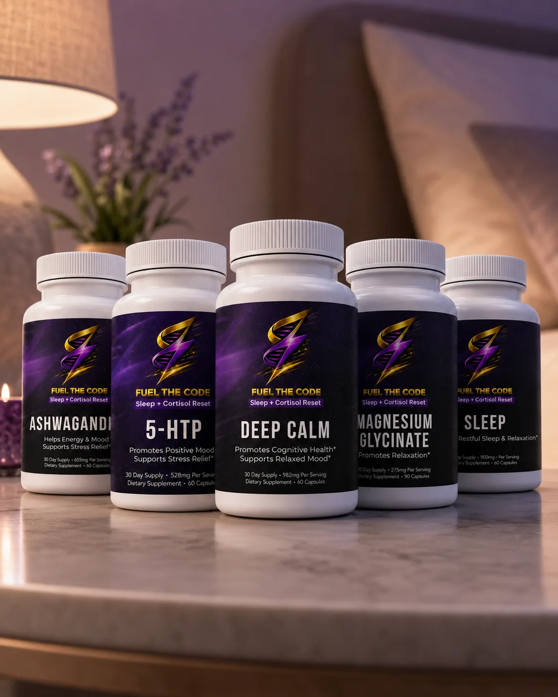Sleep + Cortisol Reset Stack — complete 5-product stack