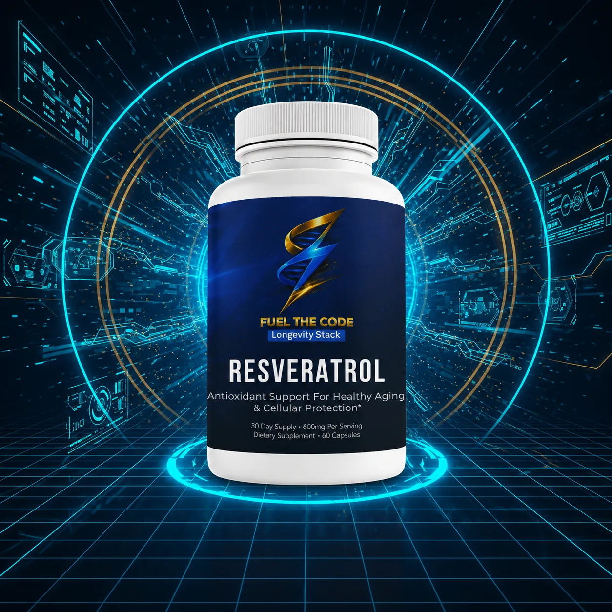 Resveratrol bottle