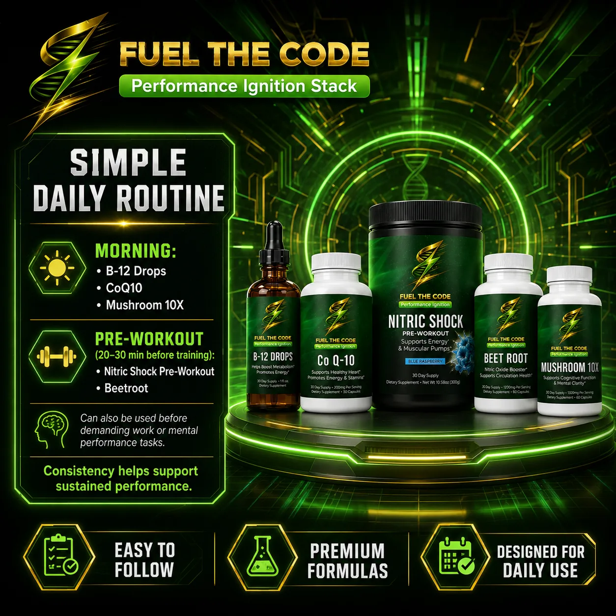 Featured UGC video — Energy & Wellness customer routine