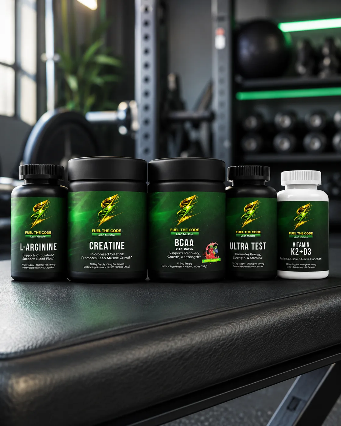 Lean Muscle Stack — complete 5-product stack